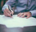 person signing documents