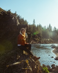 person enjoying the outdoors