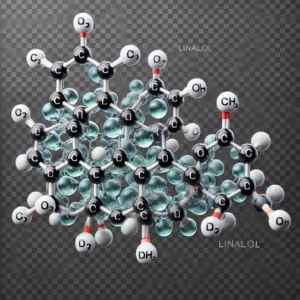 Linalool terpene molecule