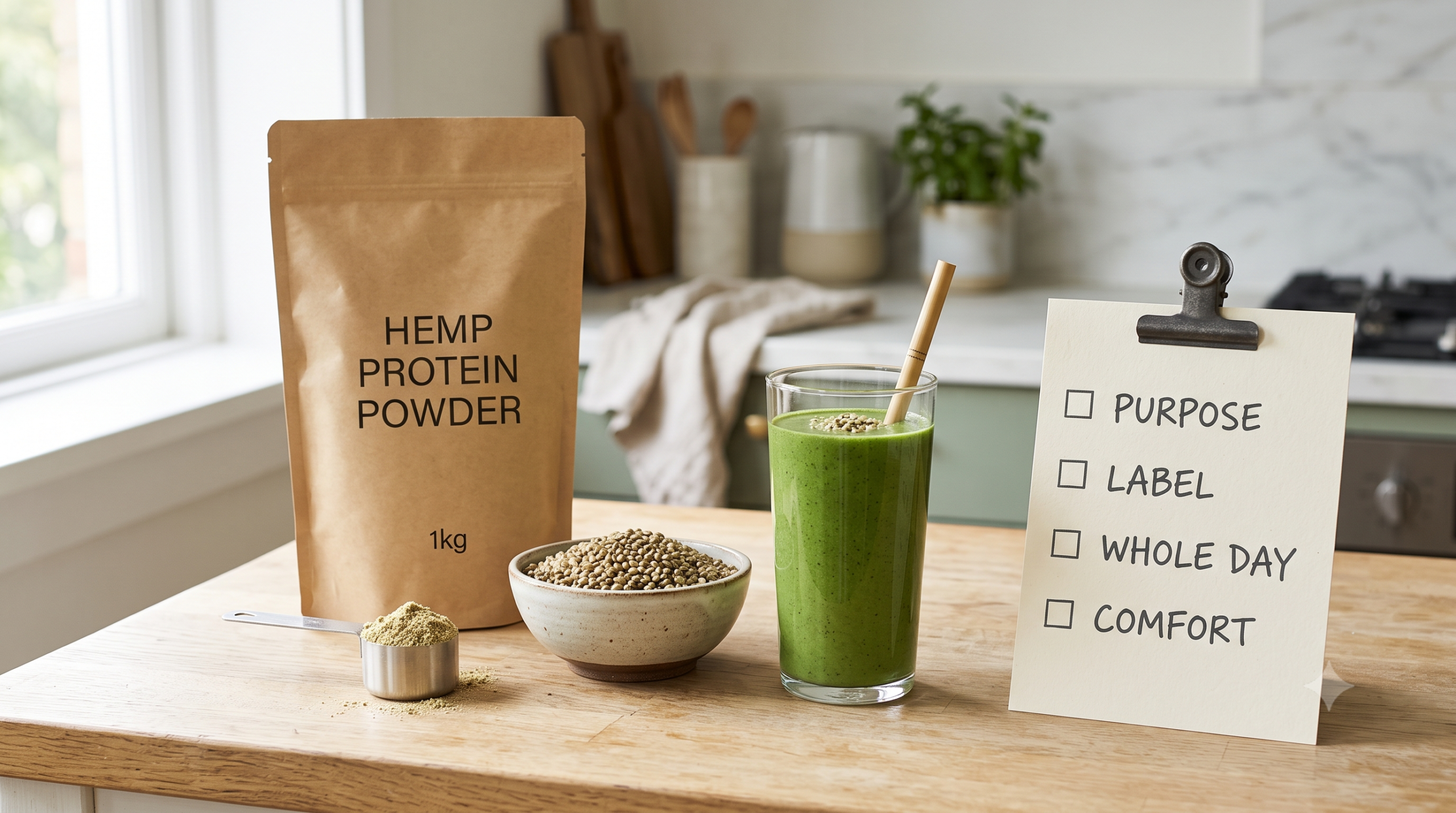 Hemp protein powder serving-size guide for planning daily protein and fiber
